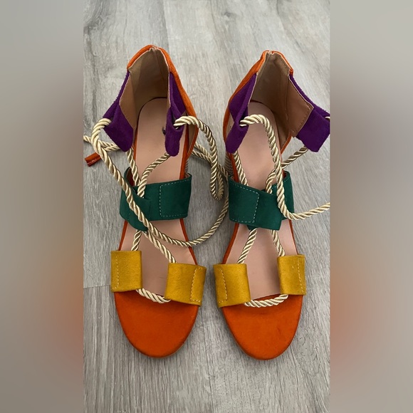 Ankle wrap  sandals - Picture 6 of 12